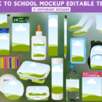 Back to School Mockup Bundle Template