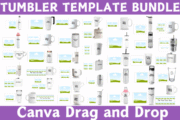 Tumbler Template Canva Editable Bundle - Image 3